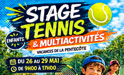 Image du stage Stages tennis / multisports Pentecôte 2026